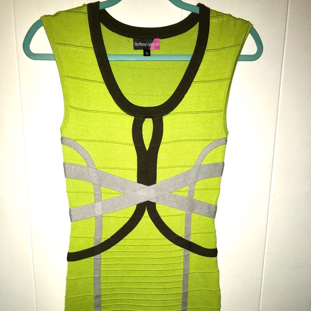 Hot Miami styles green dress